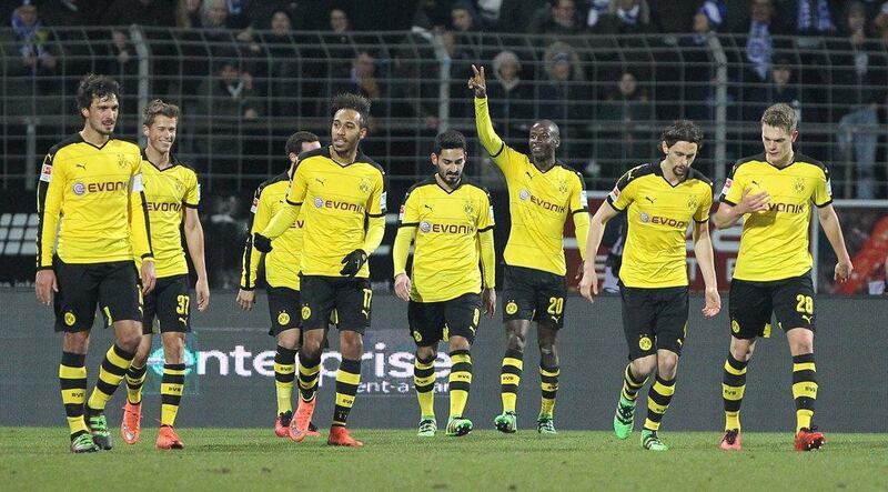 Borussia Dortmund host Bayern Munich on Saturday and a win will take them within two points of the Bundesliga leaders. Daniel Roland / AFP