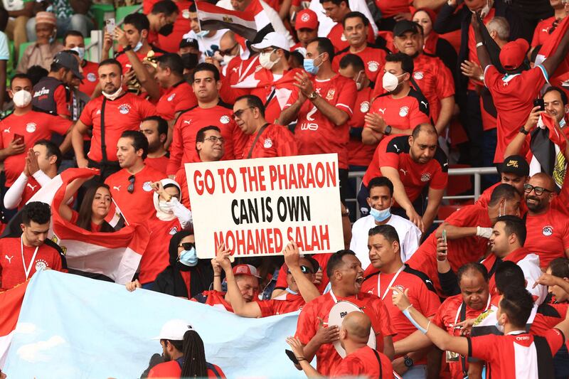 Egypt supporters before the match. AFP