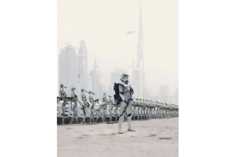 Images fom Cedric Delsaux up coming Star Wars book.

Courtesy of Cedric Delsaux *** Local Caption *** Dubai SkyLine invasion .tif
