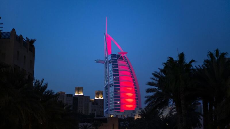 The Burj Al Arab in Dubai
