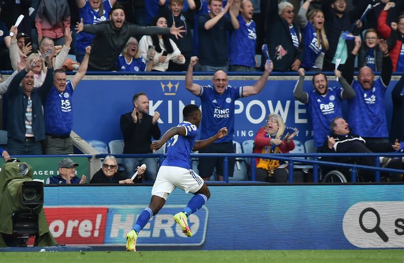 SUB: Patson Daka, N/A -- The 23-year-old did his job by coming on and scoring a late tap-in to seal all three points for the Foxes. AP Photo