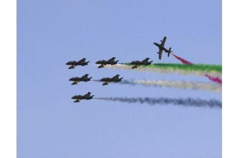 One the streets and high above them, Abu Dhabi welcomed 2012 in style, a reader says. (Ravindranath K / The National)