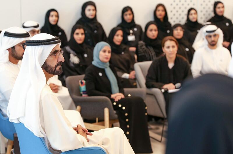 DUBAI, 19th September, 2018 (WAM) -- His Highness Sheikh Mohammed bin Rashid Al Maktoum, the Vice President, Prime Minister and Ruler of Dubai, chaired today at his office in Emirates Towers the annual brainstorming session with his team. The meeting agenda detailed new ideas and future plans. Wam