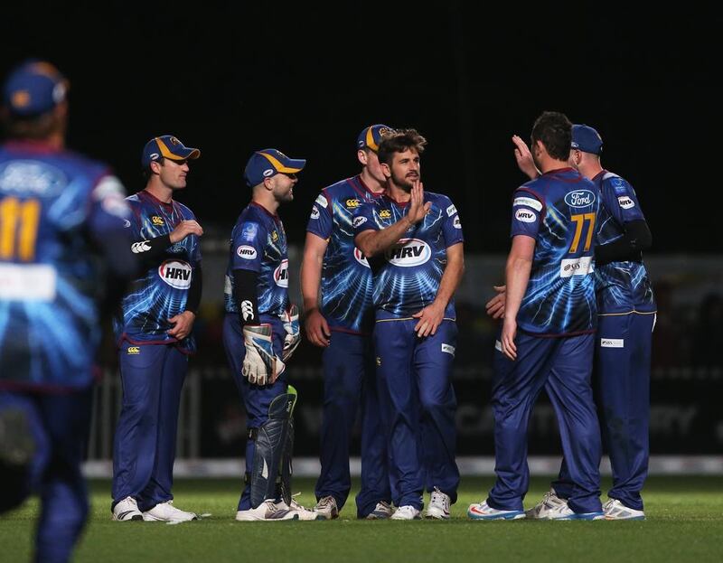 Apart from the Netherlands, Ryan ten Doeschate, third from right, also turns up for Otago Volts and has represented Kolkata Knight Riders in the IPL as well. Joseph Johnson / Getty Images