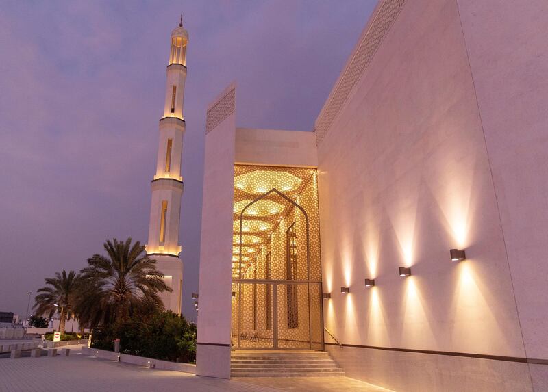 DUBAI, UNITED ARAB EMIRATES. 9 JUNE 2020. 
Exterior of Masjid Nad Al Sheba. (Photo: Reem Mohammed/The National)

Reporter:
Section:

