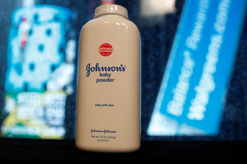 FILE PHOTO: A bottle of Johnson and Johnson Baby Powder is seen in a photo illustration taken in New York, February 24, 2016.  REUTERS/Shannon Stapleton/Illustration/File Photo