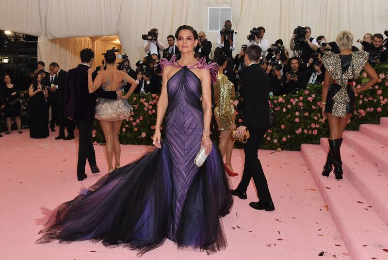 Actress Katie Holmes arrives at the 2019 Met Gala in New York on May 6. AFP