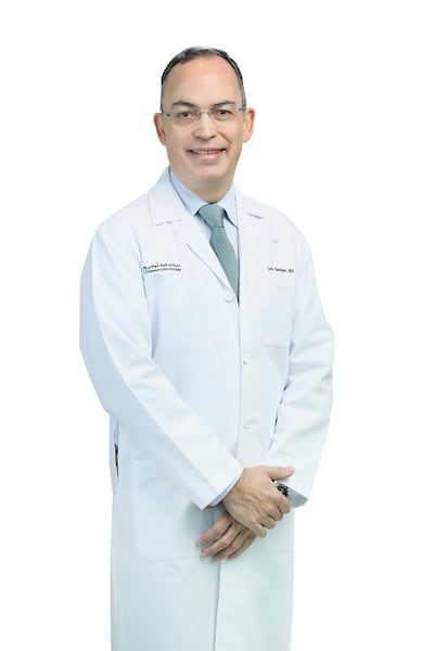 Dr Luis Campos, the surgeon who led the transplant operation at Cleveland Clinic Abu Dhabi. Pancreas operations are very complex, he said. Courtesy: Cleveland Clinic Abu Dhabi