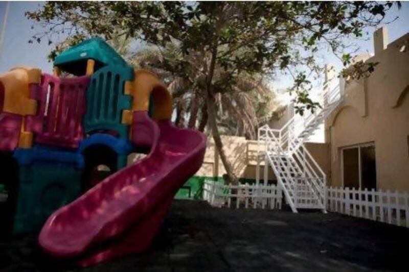 A new fire escape has been built at the Jigsaw nursery in Abu Dhabi.