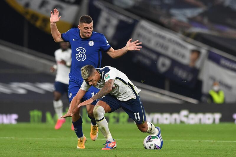 Mateo Kovacic - 6: Booked in first half for cynical trip to deny Lamela run on goal. Lost midfield battle after the break as Spurs took charge. AFP