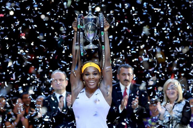 Despite winning the season-ending WTA Championships, Serena Williams does not believe 2013 was a her best year. Matthew Stockman / Getty Images