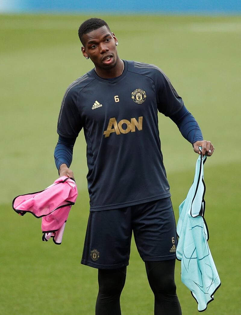 Paul Pogba during training. Action Images via Reuters