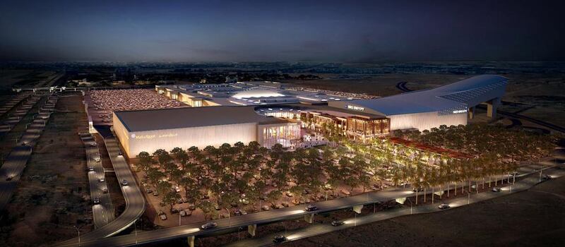 An artist's rendering of the Mall of Egypt. WAM