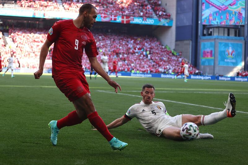 Jan Vertonghen - 7: Struggled with the pace of Braithwaite and looked every bit of his 34 years, but he won everything in the air. Assured in the second half. AP