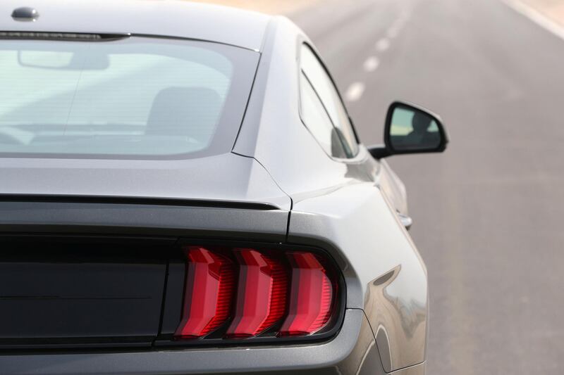 Abu Dhabi, United Arab Emirates - July 10th, 2018: Ford Mustang road test shoot. Tuesday, July 10th, 2018 in Abu Dhabi. Chris Whiteoak / The National