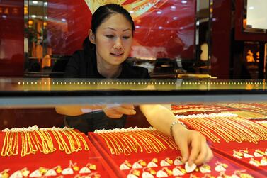 Gold buying has been gaining in popularity among younger Chinese. AFP