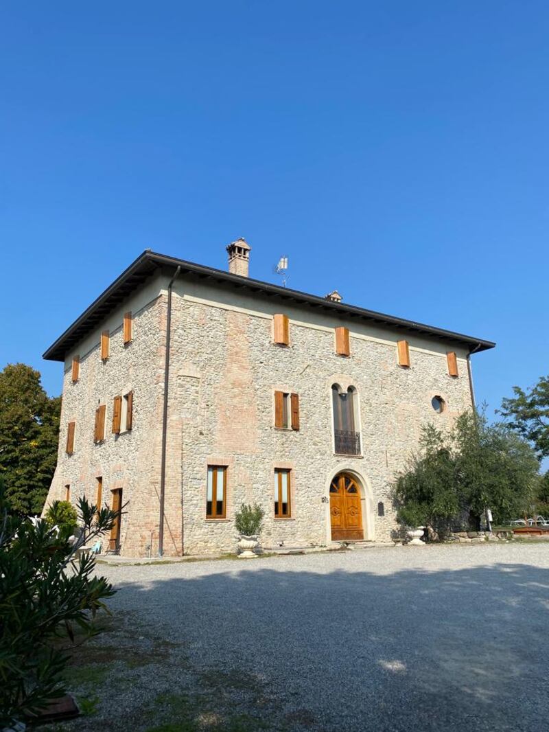 The Caramaschi home on the grounds of Caseificio San Bernardino dairy, one of 340 cheese factories in the Parmigiano Reggiano producing region. Farah Andrews / The National