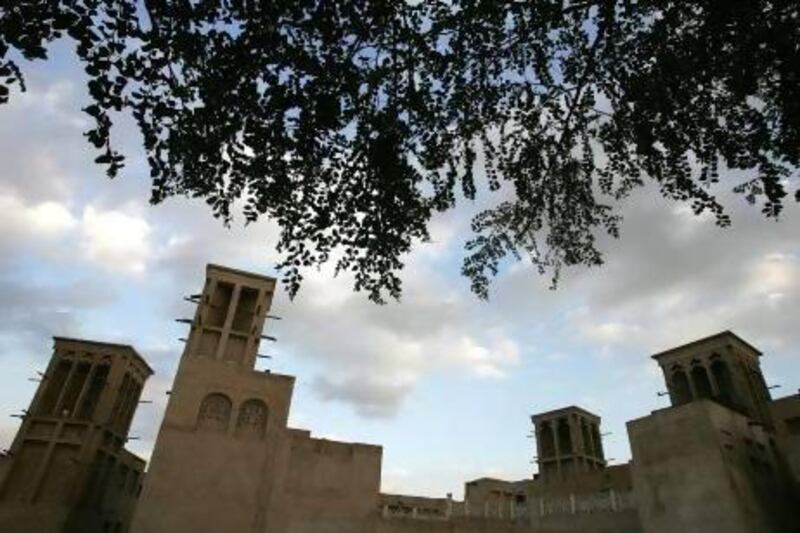 Wind towers in the Bastakiya area in Dubai. Pawan Singh / The National