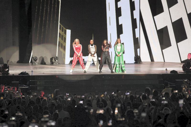 Little Mix were the highlight of the night at The Assembly: a Global Teacher Prize Concert at Dubai Media City Amphitheatre. Courtesy Global Education & Skills Forum
