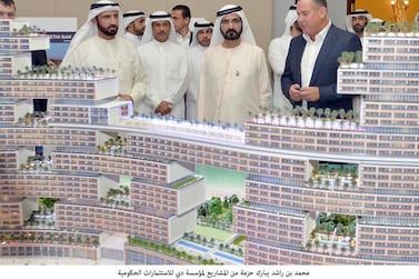 Sheikh Mohammed has praised a host of new projects in Dubai. Courtesy Wam