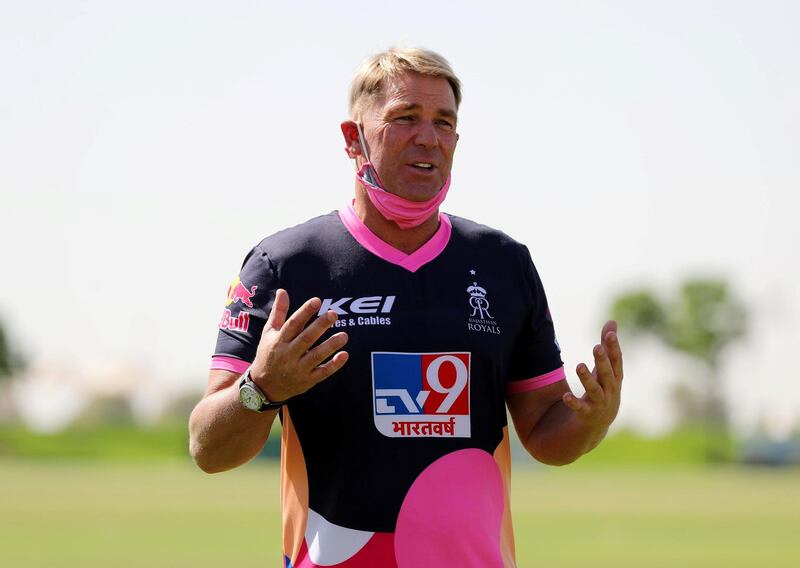 Dubai, United Arab Emirates - Reporter: Paul Radley. Sport. Cricket. Shane Warne. Girls trials for Rajasthan Royals cricket academy. Wednesday, October 14th, 2020. The Sevens, Dubai. Chris Whiteoak / The National