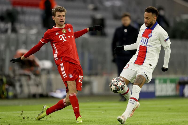 Thomas Muller - 8, Could have done better with his early chance but popped up to score the equaliser with his head. Getty