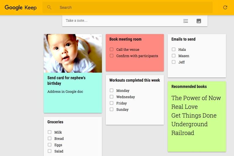 There’s nothing complicated about Google Keep, a platform for making reminders, notes and lists, especially for people who are already users of Gmail or other Google services like Drive and Docs. Each new note you make gets its own rectangular block, which can be moved around the screen like index cards on a cork board.