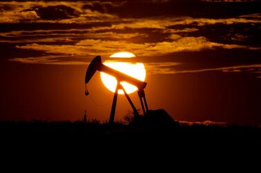 An pump jack. Opec+ voted to extend its production curbs to April 30. AP