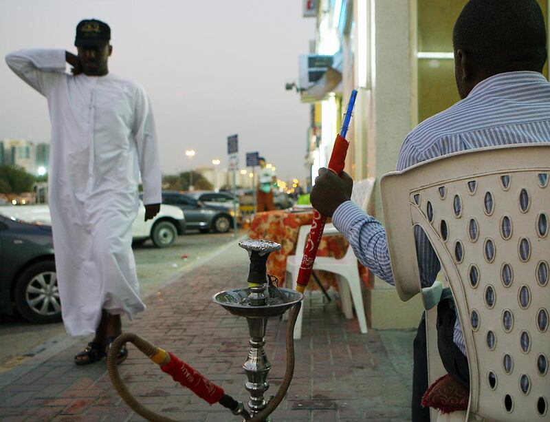 A researcher in the study wants a ‘conversation’ about shisha and health. Satish Kumar / The National