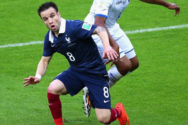 Mathieu Valbuena and France reached the 2014 World Cup quarter-finals. Paul Gilham / Getty Images 