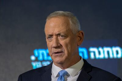 Mr Gantz reiterated on Friday Israel's opposition to a nuclear deal with Iran. AP