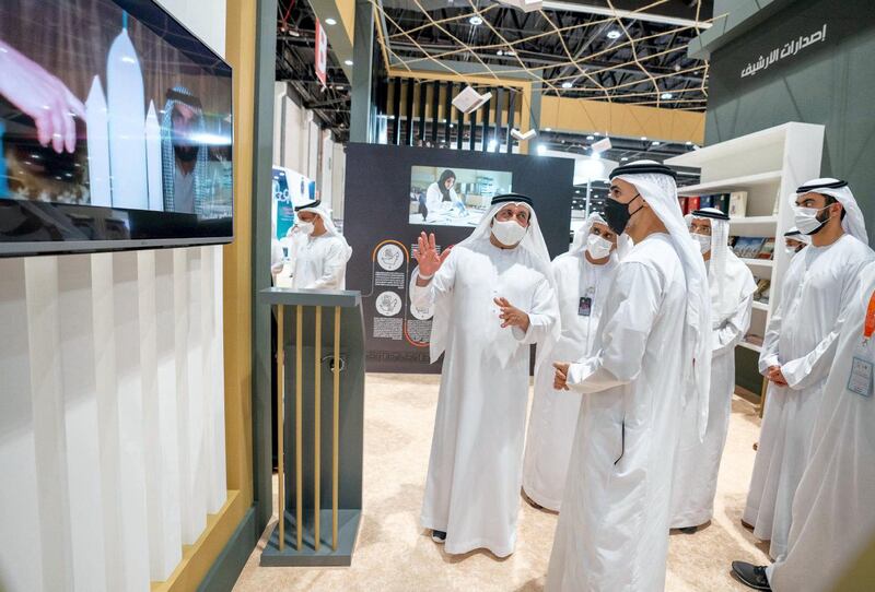 Khaled bin Mohamed bin Zayed inaugurates 30th edition of Abu Dhabi International Book fair at ADNEC. courtesy: admedia office twitter