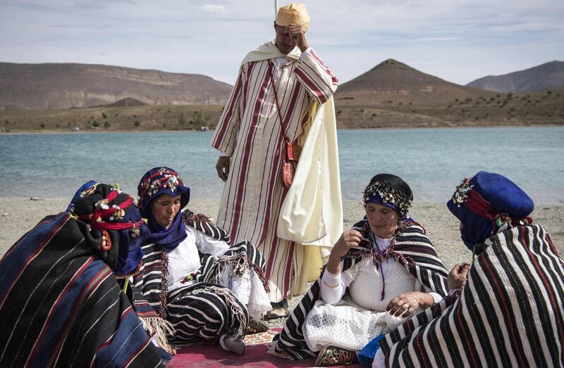 The tribes also come together to trade, by exchanging livestock, handicrafts and agricultural produce during Engagement Moussem. Photo: Fadel Senna / AFP