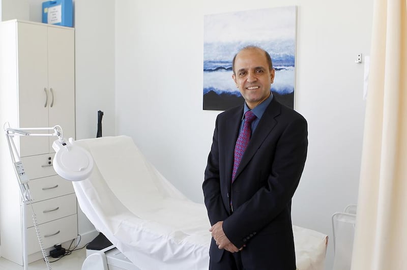 CosmeSurge's specialist dermatologist Dr Hossein Yavari. Jeffrey E Biteng / The National