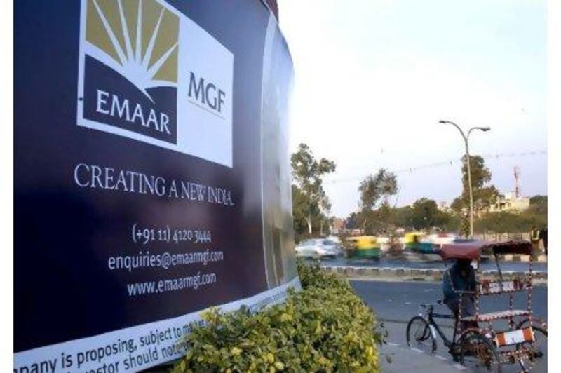 The property company's Indian joint venture is expected to strain Emaar's finances as the proposed IPO is unlikely to proceed this year.