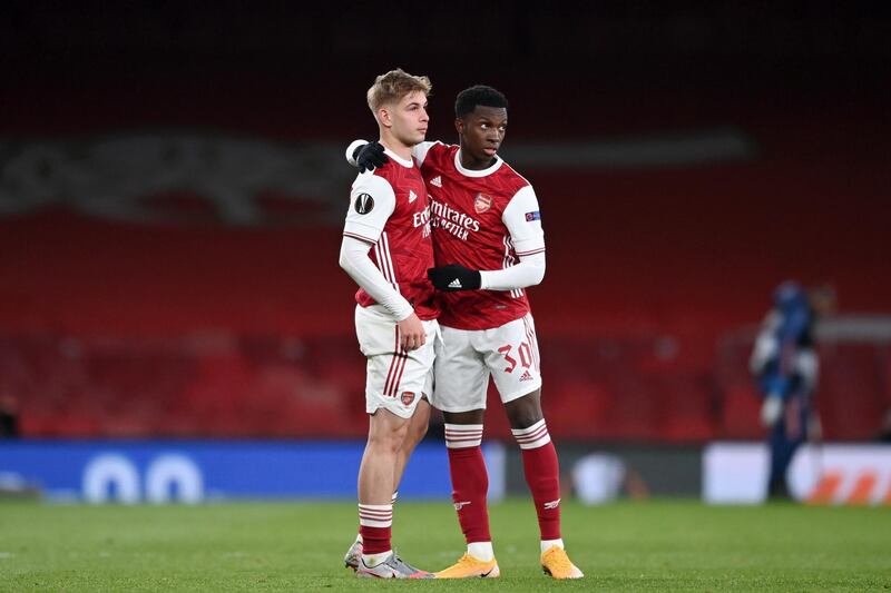 Eddie Nketiah (Bellerin, 91) N/R - Not much the forward could do with the game becoming stop-start in the final minutes. Getty Images