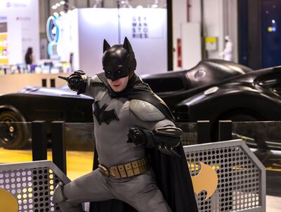The legacy of Batman is celebrated at the Abu Dhabi International Book Fair. Victor Besa / The National