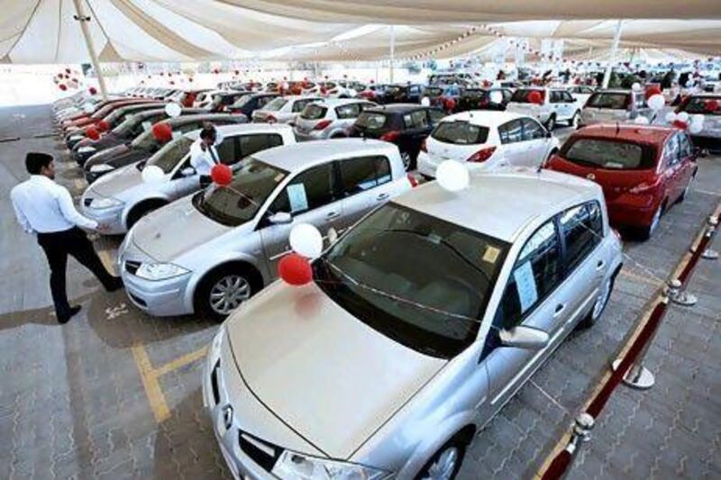 The Central Bank in May introduced a mandatory 20 per cent deposit on car purchases. Jaime Puebla / The National