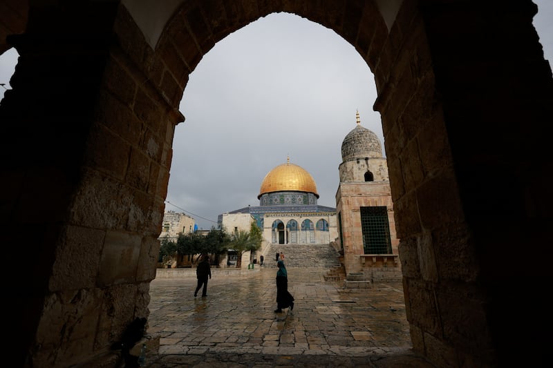 The Dome of the Rock in Al Aqsa compound. Reuters