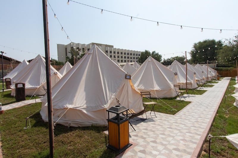 Longbeach Campground in Ras Al Khaimah will be open seven days a week from Sunday, March 8. Courtesy BM Hotels