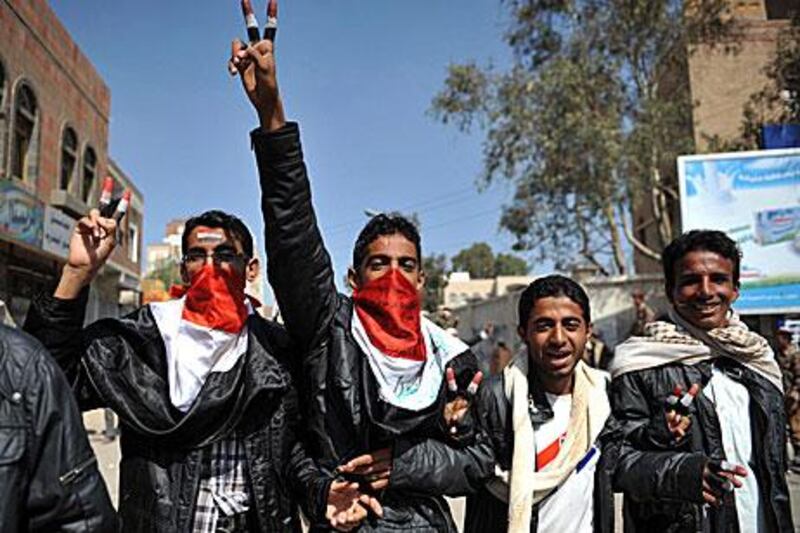 Yemeni protesters in Sanaa said yesterday they want the former president Ali Abdullah Saleh to face trial.