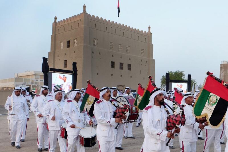 Police marching bands, a horse parade and vintage patrol cars welcomed officers, their families and visitors on the first day of the Al Murabba Heritage Festival on Thursday.