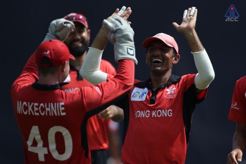 Hong Kong booked their place in the Asia Cup to be held in Dubai and Abu Dhabi after beating UAE by two wickets in the Asia Cup Qualifier final in Malaysia. Courtesy ACC