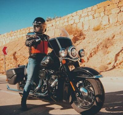 Fatimah runs the Hawks MC Riyadh motorcycle group.