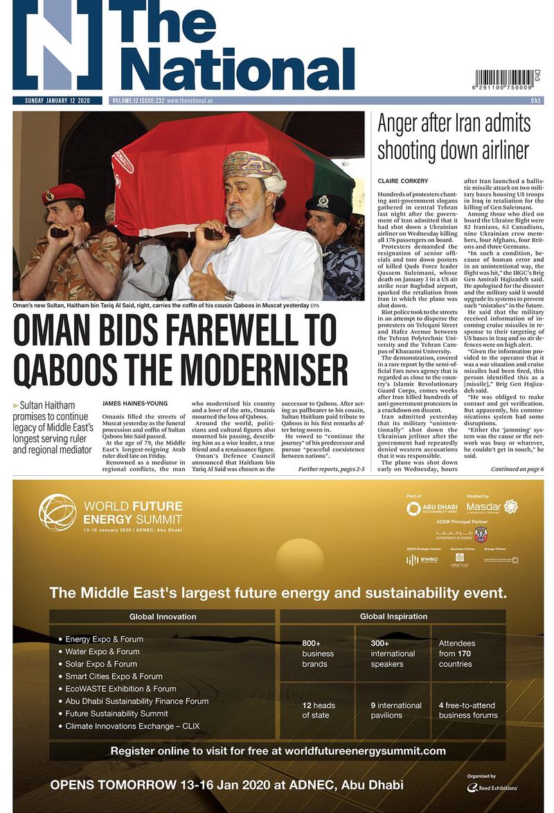 January 12: Oman bids farewell to Qaboos the moderniser