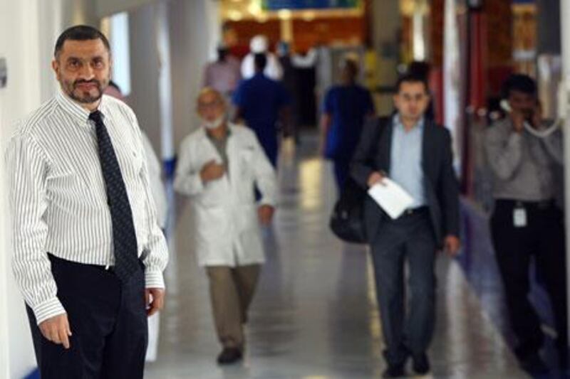 Dr Shawqi Khoory CEO, Rashid Hospital pose during the interview in Dubai. ( Satish Kumar / The National )