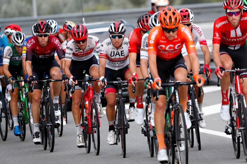 Vuelta Espana 2019 - 74th Edition - 8th stage Valls - Igualada 166,9 km - 31/08/2019 - Sergio Henao (COL - UAE - Team Emirates) - photo Luis Angel Gomez/BettiniPhoto©2019