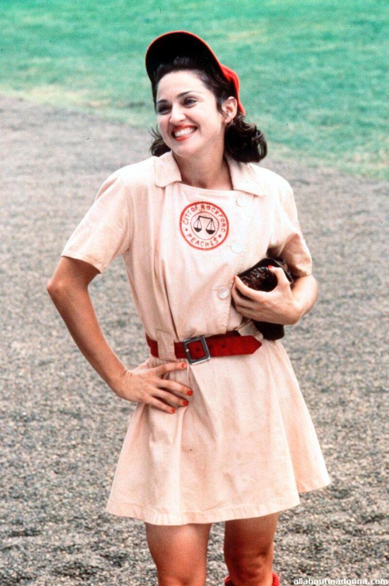 Madonna in 'A League of Their Own'.

Courtesy Colombia Pictures