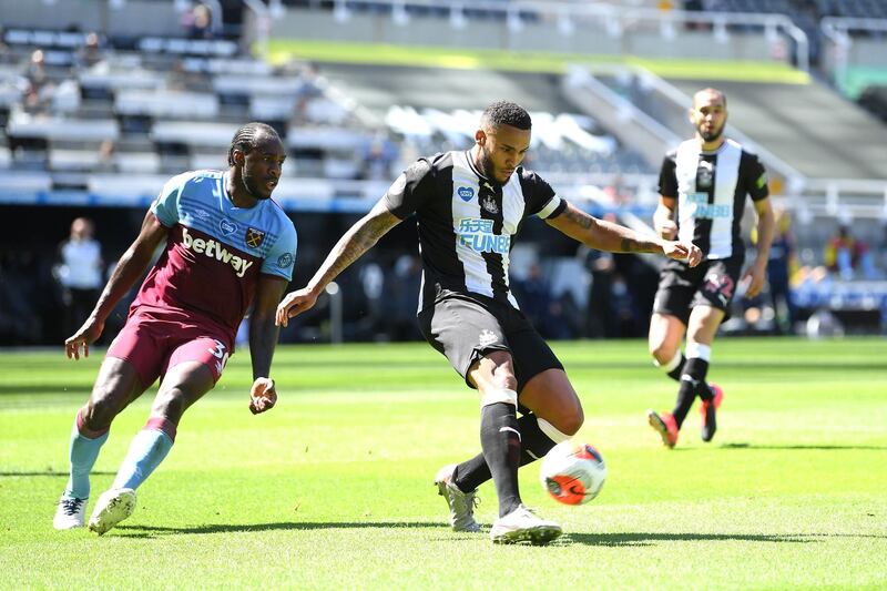 Jamaal Lascelles - 6: Awful defending for West Ham goal when he got his footwork all wrong to allow Antonio to blast home. Recovered well from that error, to be fair. Getty