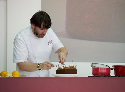 Eric Lanlard at Taste of Abu Dhabi, at Yas Du arena, Abu dhabi,Vidhyaa for The National  *** Local Caption ***  Taste of Abu dhabi_3.jpg